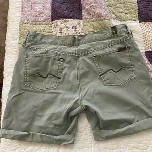 7 for all mankind olive green shorts